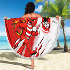 Personalized St. George Illawarra Dragons Beach Blanket Dynamic Lightning Mascot Rugby Australia