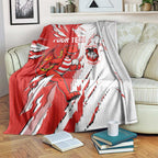 Personalized St. George Illawarra Dragons Blanket Dynamic Lightning Mascot Rugby Australia