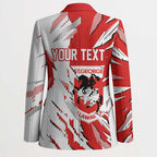 Personalized St. George Illawarra Dragons Blazer Dynamic Lightning Mascot Rugby Australia