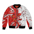 Personalized St. George Illawarra Dragons Bomber Jacket Dynamic Lightning Mascot Rugby Australia