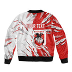 Personalized St. George Illawarra Dragons Bomber Jacket Dynamic Lightning Mascot Rugby Australia