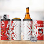Personalized St. George Illawarra Dragons 4 in 1 Can Cooler Tumbler Dynamic Lightning Mascot Rugby Australia