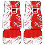 Personalized St. George Illawarra Dragons Car Mats Dynamic Lightning Mascot Rugby Australia