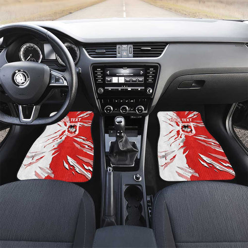 Personalized St. George Illawarra Dragons Car Mats Dynamic Lightning Mascot Rugby Australia