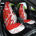 Personalized St. George Illawarra Dragons Car Seat Cover Dynamic Lightning Mascot Rugby Australia