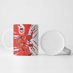 Personalized St. George Illawarra Dragons Ceramic Mug Dynamic Lightning Mascot Rugby Australia