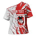 Personalized St. George Illawarra Dragons Cross Shoulder Shirt Dynamic Lightning Mascot Rugby Australia
