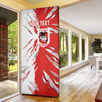 Personalized St. George Illawarra Dragons Door Cover Dynamic Lightning Mascot Rugby Australia