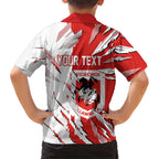 Personalized St. George Illawarra Dragons Family Matching Short Sleeve Bodycon Dress and Hawaiian Shirt Dynamic Lightning Mascot Rugby Australia