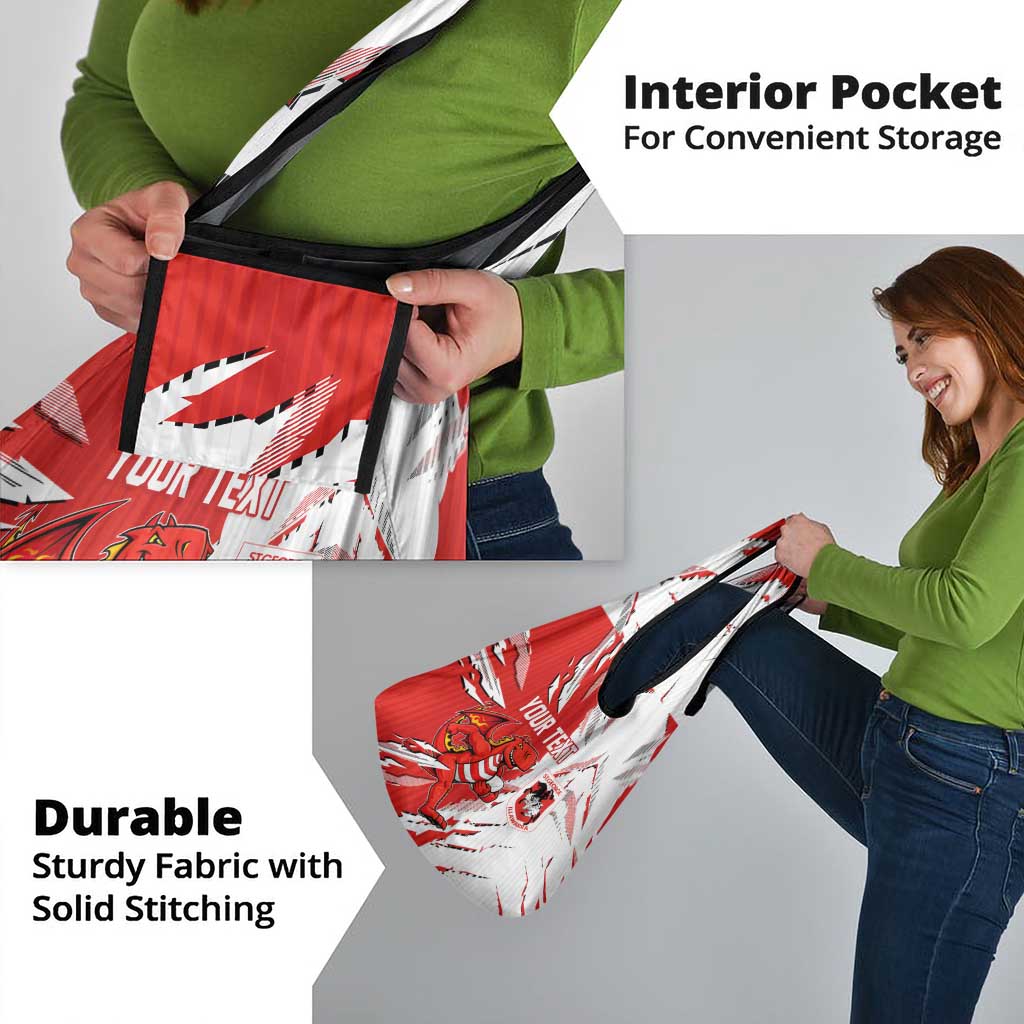 Personalized St. George Illawarra Dragons Grocery Bag Dynamic Lightning Mascot Rugby Australia