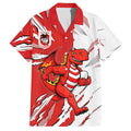 Personalized St. George Illawarra Dragons Hawaiian Shirt Dynamic Lightning Mascot Rugby Australia