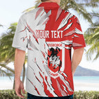 Personalized St. George Illawarra Dragons Hawaiian Shirt Dynamic Lightning Mascot Rugby Australia