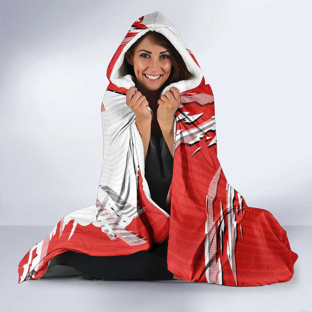 Personalized St. George Illawarra Dragons Hooded Blanket Dynamic Lightning Mascot Rugby Australia