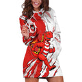 Personalized St. George Illawarra Dragons Hoodie Dress Dynamic Lightning Mascot Rugby Australia