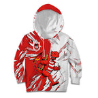 Personalized St. George Illawarra Dragons Kid Hoodie Dynamic Lightning Mascot Rugby Australia