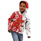 Personalized St. George Illawarra Dragons Kid Hoodie Dynamic Lightning Mascot Rugby Australia