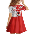 Personalized St. George Illawarra Dragons Kid Short Sleeve Dress Dynamic Lightning Mascot Rugby Australia