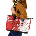 Personalized St. George Illawarra Dragons Leather Tote Bag Dynamic Lightning Mascot Rugby Australia