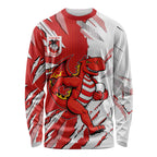 Personalized St. George Illawarra Dragons Long Sleeve Shirt Dynamic Lightning Mascot Rugby Australia