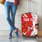 Personalized St. George Illawarra Dragons Luggage Cover Dynamic Lightning Mascot Rugby Australia