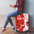 Personalized St. George Illawarra Dragons Luggage Cover Dynamic Lightning Mascot Rugby Australia