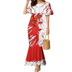 Personalized St. George Illawarra Dragons Mermaid Dress Dynamic Lightning Mascot Rugby Australia
