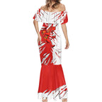 Personalized St. George Illawarra Dragons Mermaid Dress Dynamic Lightning Mascot Rugby Australia