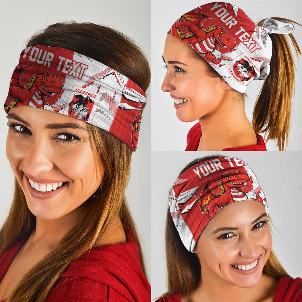 Personalized St. George Illawarra Dragons Neck Gaiter Dynamic Lightning Mascot Rugby Australia