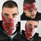 Personalized St. George Illawarra Dragons Neck Gaiter Dynamic Lightning Mascot Rugby Australia