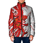Personalized St. George Illawarra Dragons Padded Jacket Dynamic Lightning Mascot Rugby Australia