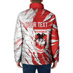 Personalized St. George Illawarra Dragons Padded Jacket Dynamic Lightning Mascot Rugby Australia
