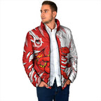 Personalized St. George Illawarra Dragons Padded Jacket Dynamic Lightning Mascot Rugby Australia