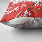 Personalized St. George Illawarra Dragons Pillow Cover Dynamic Lightning Mascot Rugby Australia