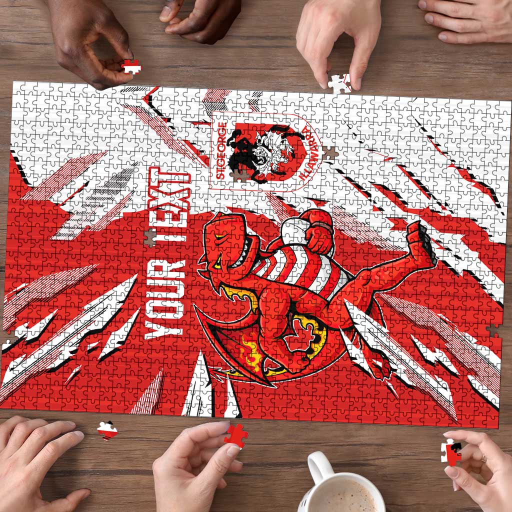 Personalized St. George Illawarra Dragons Puzzle Dynamic Lightning Mascot Rugby Australia