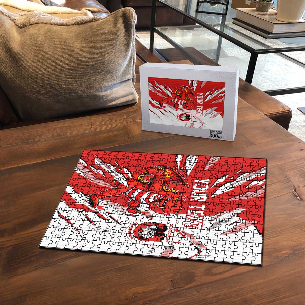 Personalized St. George Illawarra Dragons Puzzle Dynamic Lightning Mascot Rugby Australia