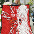Personalized St. George Illawarra Dragons Quilt Dynamic Lightning Mascot Rugby Australia
