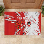 Personalized St. George Illawarra Dragons Rubber Doormat Dynamic Lightning Mascot Rugby Australia