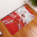 Personalized St. George Illawarra Dragons Rubber Doormat Dynamic Lightning Mascot Rugby Australia