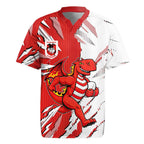 Personalized St. George Illawarra Dragons Rugby Jersey Dynamic Lightning Mascot Rugby Australia