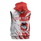 Personalized St. George Illawarra Dragons Sleeveless Hoodie Dynamic Lightning Mascot Rugby Australia