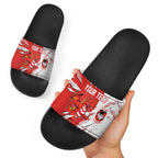 Personalized St. George Illawarra Dragons Slide Sandals Dynamic Lightning Mascot Rugby Australia
