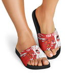 Personalized St. George Illawarra Dragons Slide Sandals Dynamic Lightning Mascot Rugby Australia