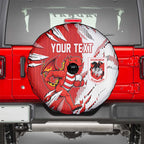 Personalized St. George Illawarra Dragons Spare Tire Cover Dynamic Lightning Mascot Rugby Australia