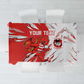Personalized St. George Illawarra Dragons Tablecloth Dynamic Lightning Mascot Rugby Australia