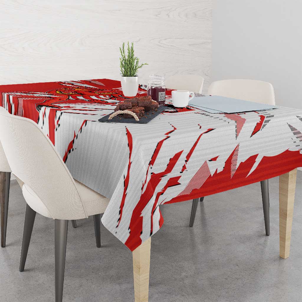 Personalized St. George Illawarra Dragons Tablecloth Dynamic Lightning Mascot Rugby Australia