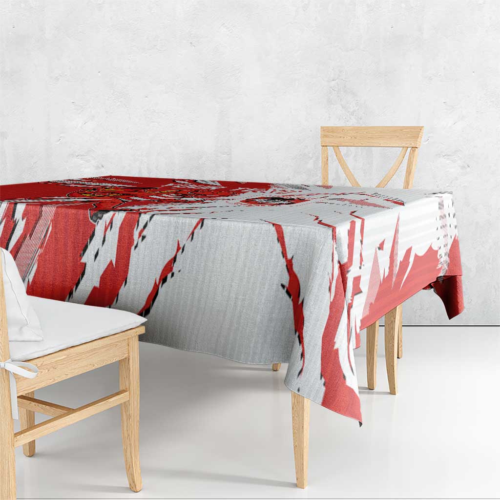 Personalized St. George Illawarra Dragons Tablecloth Dynamic Lightning Mascot Rugby Australia