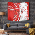 Personalized St. George Illawarra Dragons Tapestry Dynamic Lightning Mascot Rugby Australia