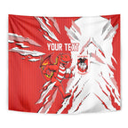 Personalized St. George Illawarra Dragons Tapestry Dynamic Lightning Mascot Rugby Australia
