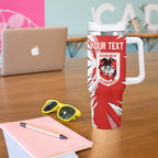 Personalized St. George Illawarra Dragons Tumbler With Handle Dynamic Lightning Mascot Rugby Australia