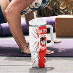 Personalized St. George Illawarra Dragons Tumbler With Handle Dynamic Lightning Mascot Rugby Australia